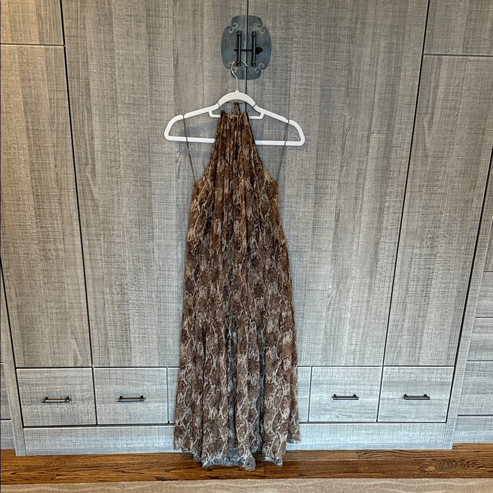 Zara Collection Printed Halter Dress,